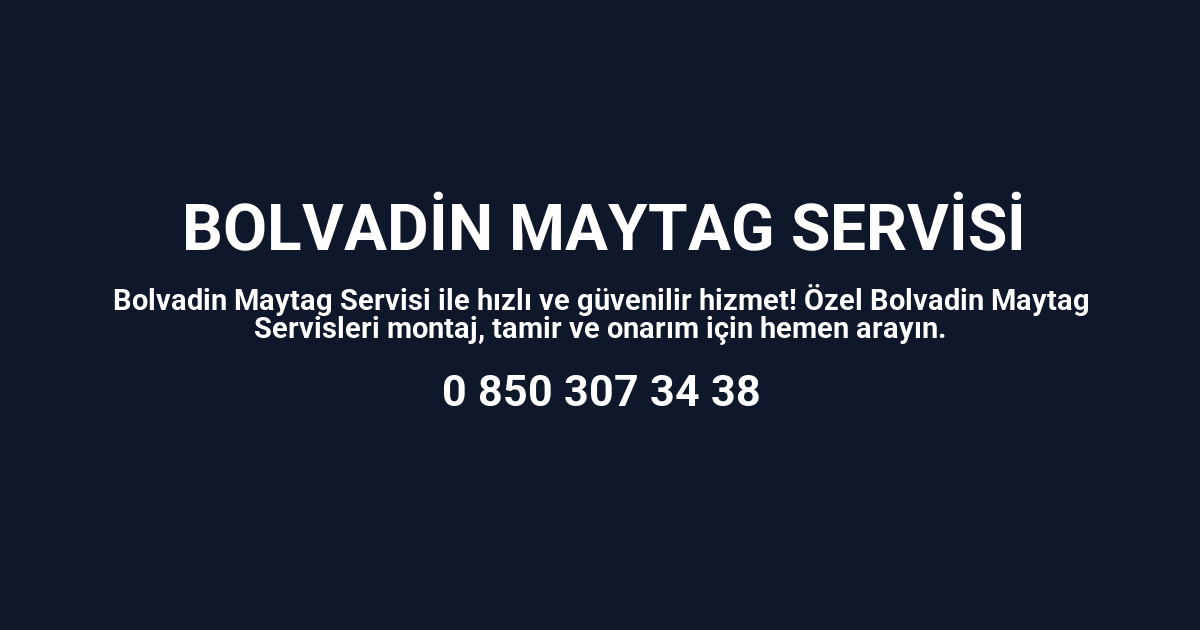 Bolvadin Maytag Servisi